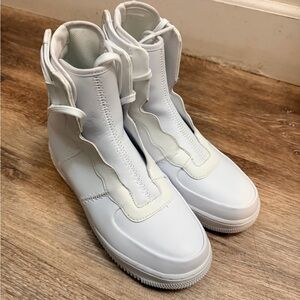 Nike Air Force 1 High Rebel XX TRIPLE WHITE Womens Size 7.5 AO1525-101